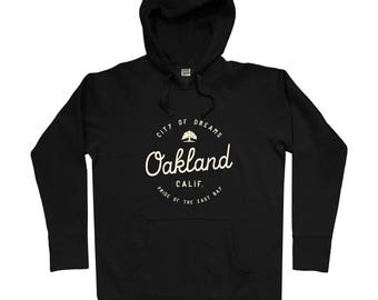 Enjoy Oakland Hoodie - Men S M L XL 2x - Gift for Men, Her, Hipster Hoody, Indie Hoody, Boho Hoody, Bay Area Hoody, Oaktown Hoody, Cali