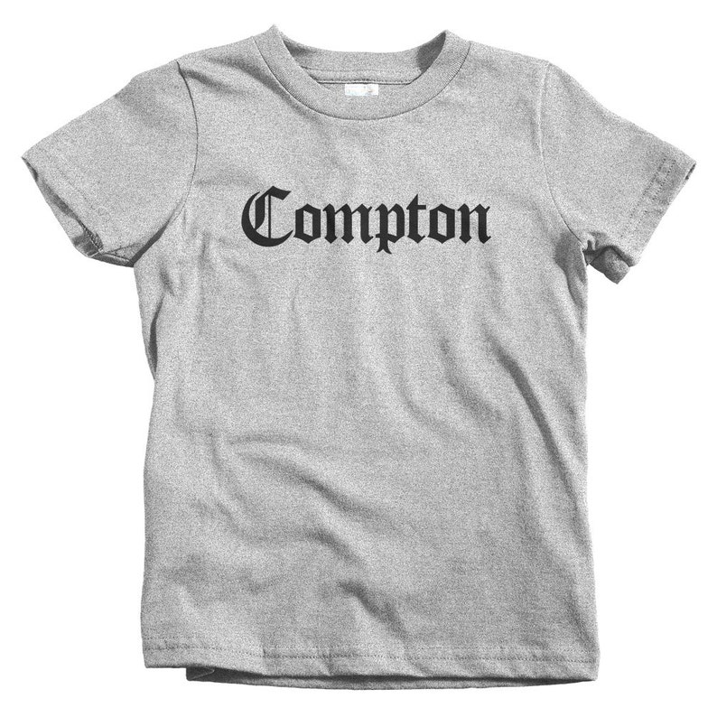 California 4 Colors and Youth Sizes Baby Hip Hop Kids Compton Gothic T-shirt Toddler Los Angeles Compton Tee