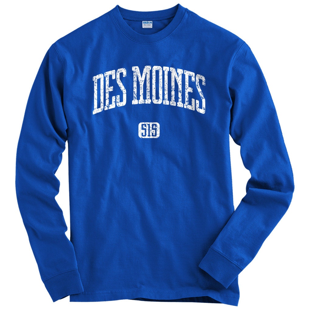 LS Des Moines 515 Tee Long Sleeve Tshirt Men S M L XL 2x Etsy UK