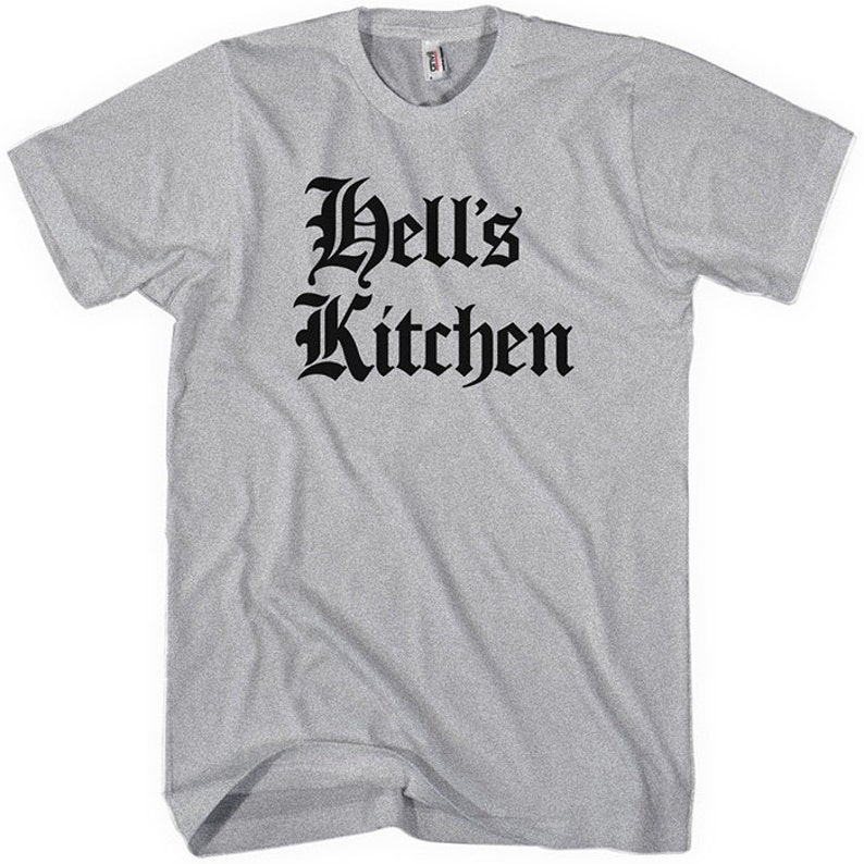 Hell's Kitchen Tshirt New York City Gothic Tee Men Etsy