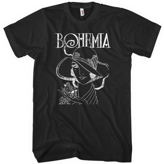 Disover Bohemia T-shirt Boho Shirt, Bohemian Shirt, Art Nouveau Shirt, Lady Shirt, Flowers Shirt