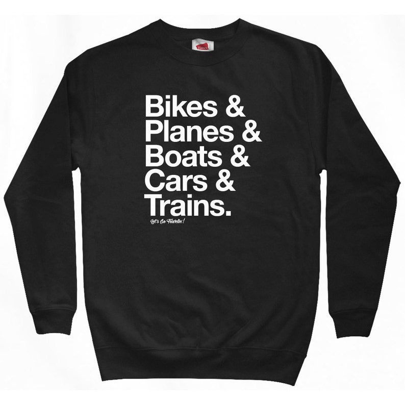 Train Plane Bike Boat How I Travel Sweatshirt Vacation Shirt Car Men S M L XL 2x