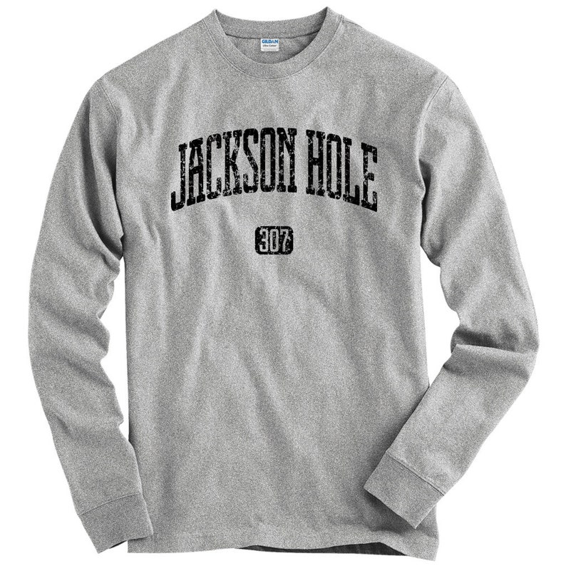 LS Jackson Hole 307 Tee Long Sleeve Tshirt Men Wyoming Etsy