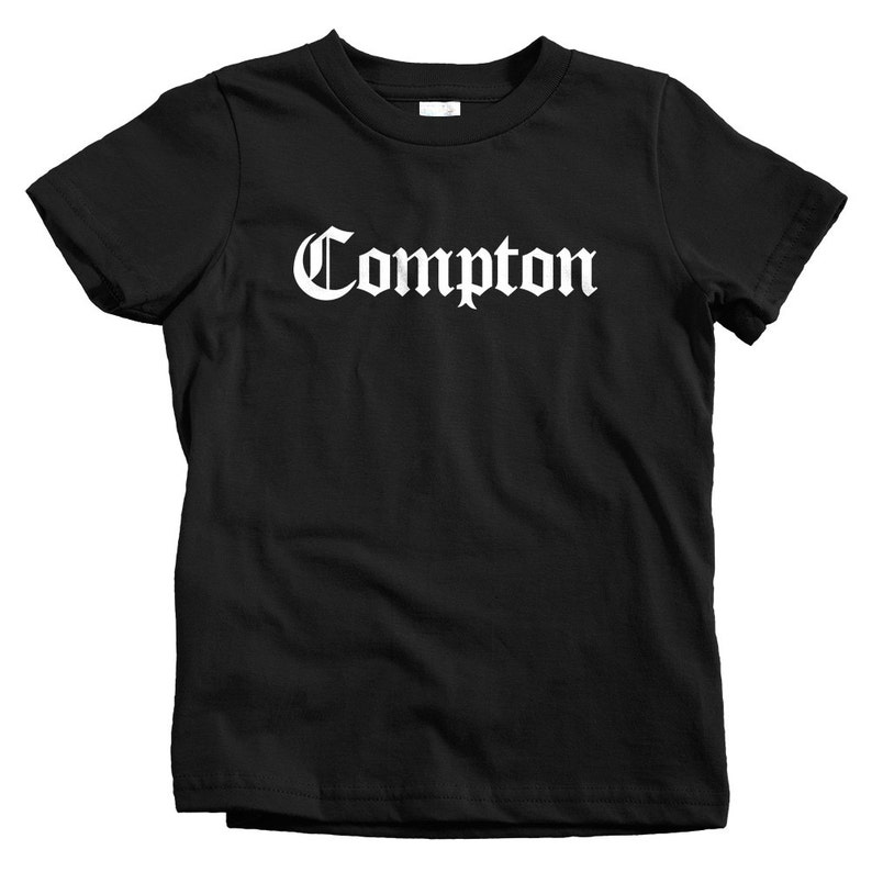 California 4 Colors and Youth Sizes Baby Hip Hop Kids Compton Gothic T-shirt Toddler Los Angeles Compton Tee