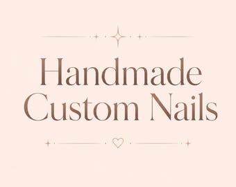 Faux ongles faits main personnalisés, kit d'ongles sur mesure, modèle de recouvrement