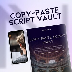 Copy-Paste Networking Scripts — Digital Download | LinkedIn Outreach Templates | Email Scripts | Job Search | Instant Download