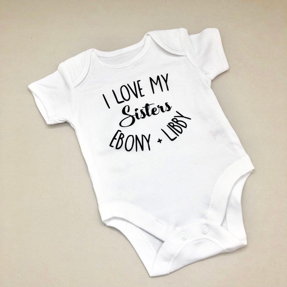 Mummy Daddy Grandma gift Funky PERSONALISED unisex baby clothing I love Grandad