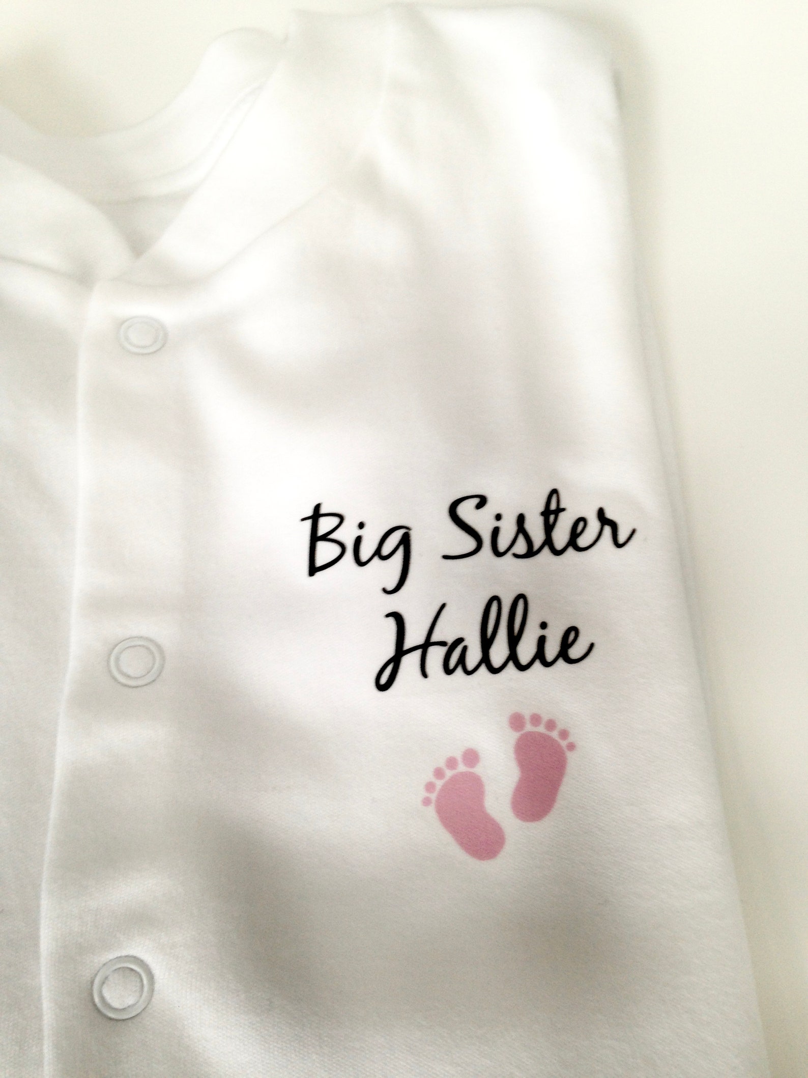 Baby Feet PERSONALISED Gift Set Sleepsuit Bodysuit Bib Etsy UK