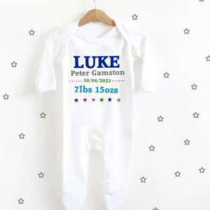 PERSONALISED baby boy keepsake babygrow, new baby gift, keepsake baby gift, baby boy clothing, Milly molly morley