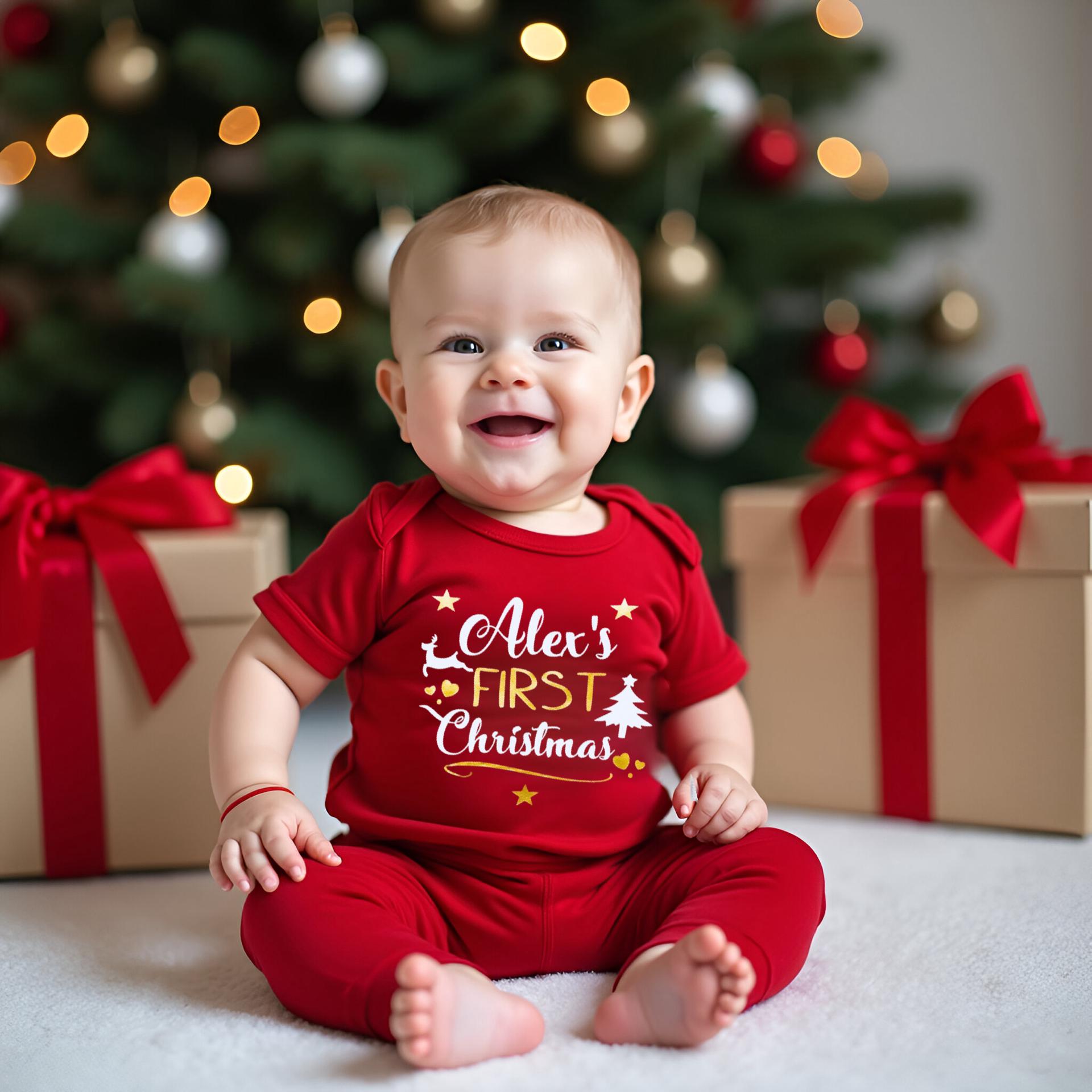 Christmas Babygrow Etsy