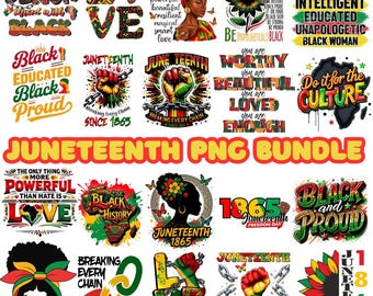 Juneteenth PNG Bundle, Black History Celebration Graphics (Digital Download)