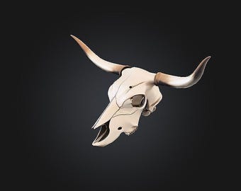Steer Skull  STL/RPG for 3D Printing (Digital Download)