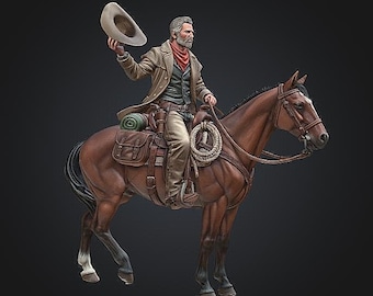 Cowboy Rider STL/RPG for 3D Printing (Digital Download)