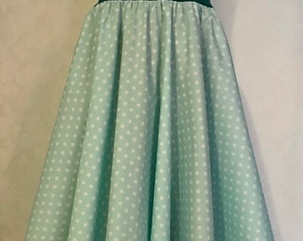 Women circle skirt mint