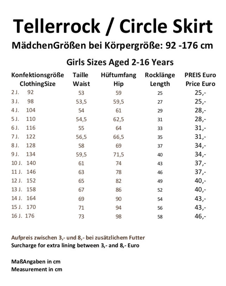 MÄDCHEN Tellerrock UNGEFÜTTERT Tupfen verschiedene Größen und Farben Bild 6