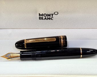 Montblanc Meisterstuck 149 Black Golden trims Fountain Pen - Medium nib , Box Included