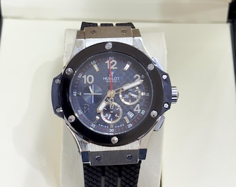 Hublot Big Bang Unico Chronograph Watch | Silver Case Black Dial Multi Date Mens Watch