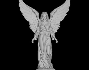 Angel Woman Statue STL File for 3D Printing