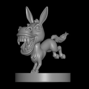Plik STL zabawnego potwora-osiołka – model 3D do druku fantasy