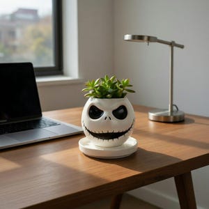Jack Skellington Planter STL | Nightmare Before Christmas Flower Pot 3D Model File