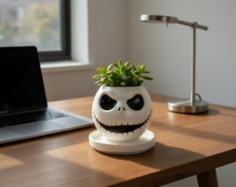 Jack Skellington Planter STL | Nightmare Before Christmas Flower Pot 3D Model File