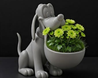 Pluto Planter STL File – Disney Pluto Flower Pot 3D Print Model