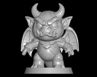 Chibi Gargoyle STL File – Fantasy Demon Monster 3D Print Model (Digital Download)