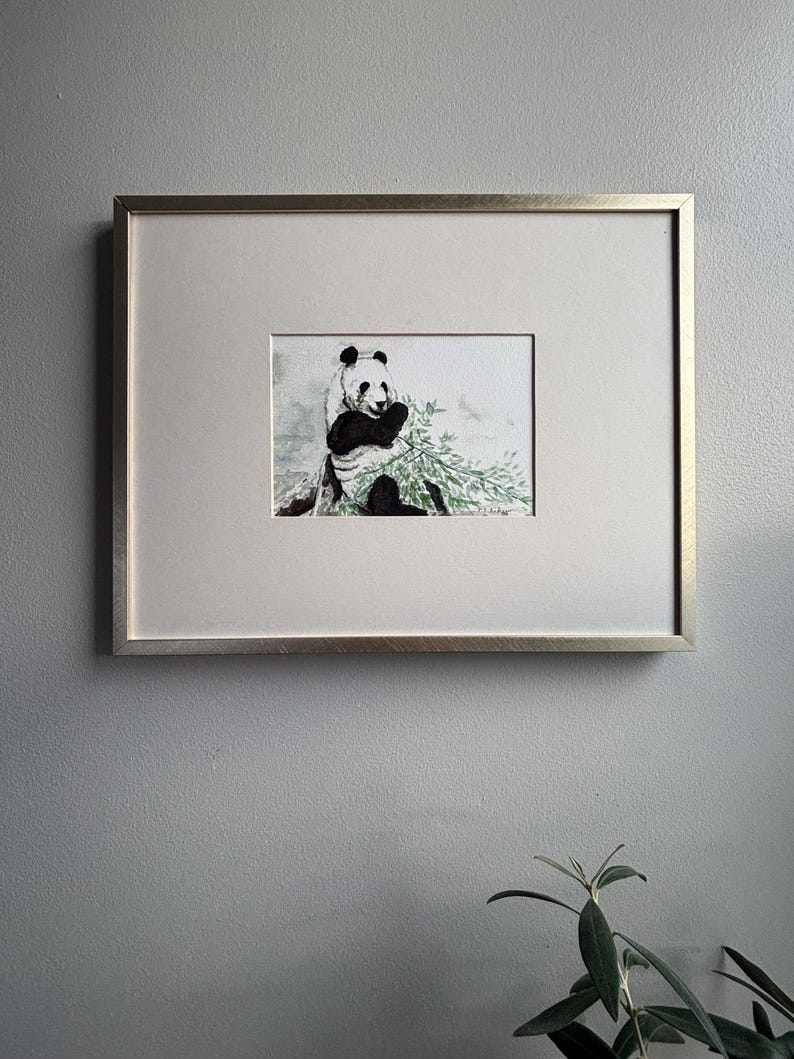 Panda Watercolor Art Print, Unframed 5x7 - Etsy