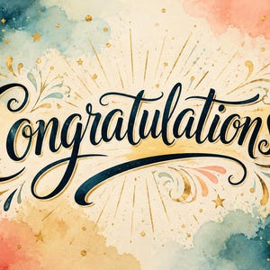 DESCARGA DIGITAL / Arte de felicitación / Decoración para celebraciones / Regalo de graduación / Regalo de ascenso / Decoración de oficina / Arte tipográfico moderno