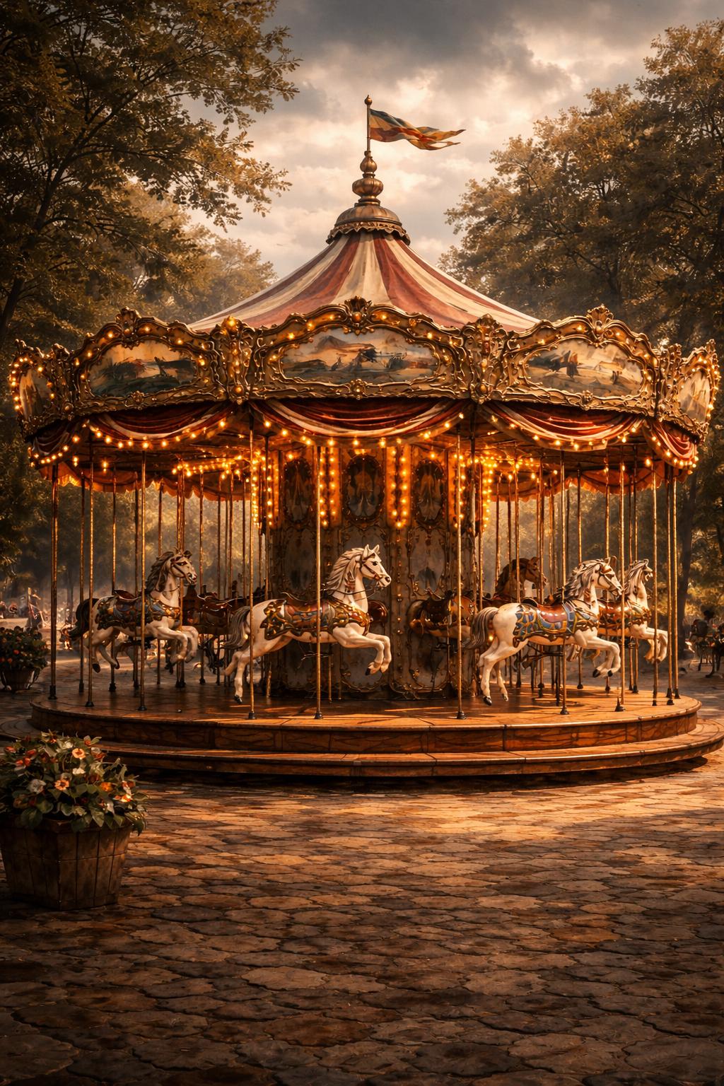 Antique carousel horse - Etsy 日本