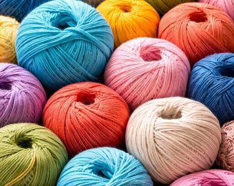 TÉLÉCHARGEMENT NUMÉRIQUE | Pelotes de laine colorées | Tricot et crochet | Image lumineuse pour créations en fibres | Passionné(e) de laine | Atelier créatif chaleureux