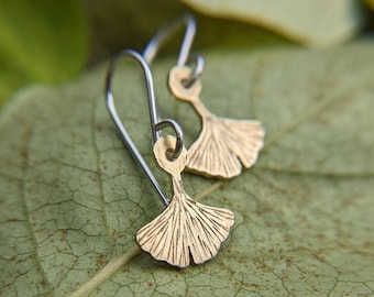 Ginkgo Leaf Earrings