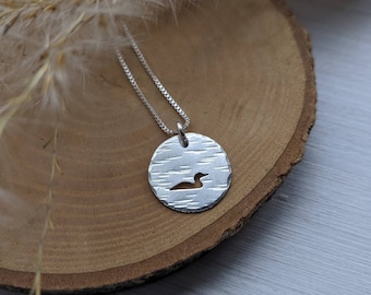 Silver Loon Necklace