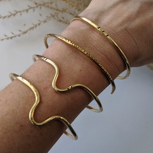Brass Stacking Cuffs