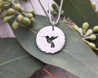 Silver Hummingbird Necklace