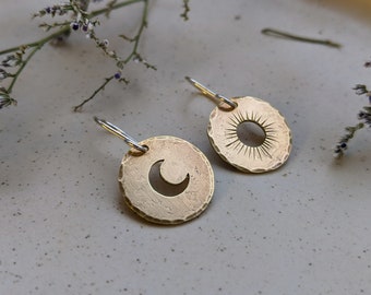 Sun and Moon Mismatched Earrings