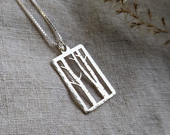 Birch Trees Necklace