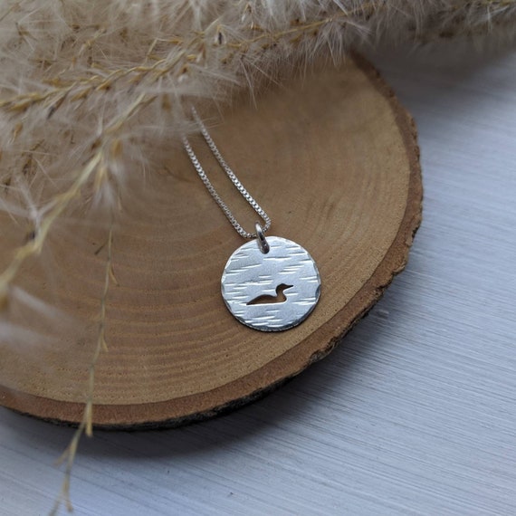 Silver Loon Necklace
