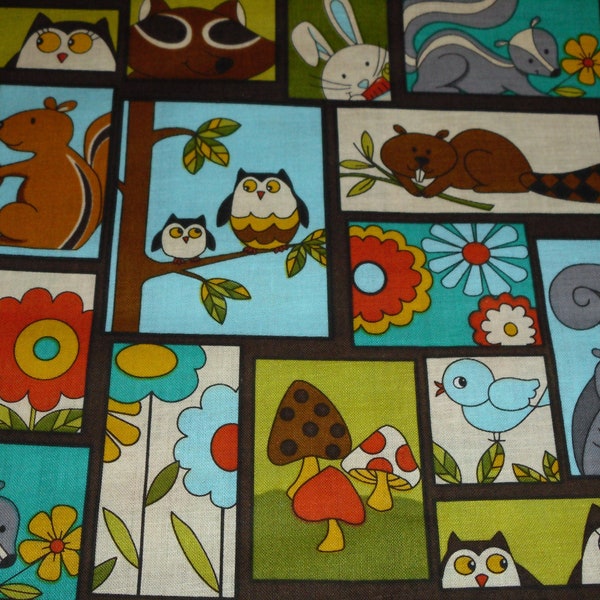 Fitted Sheet Woodland Animals Baby Toddler Bed  Flowers Mushroom