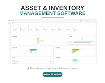 AssetPro Web App | Asset, Inventory, Software License Tracker (Digital Download)