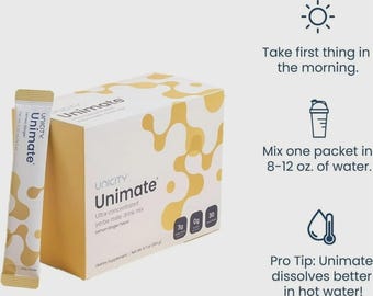 Unicity Unimate Lemon Flavor – 30 Pack Yerba Mate Drink Mix