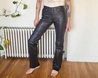 Guess Leather Pants - Etsy