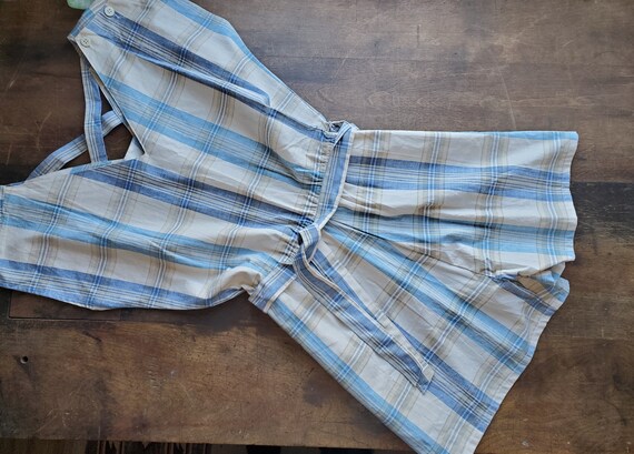 Vintage plaid romper jumpsuit playsuit / vintage 7
