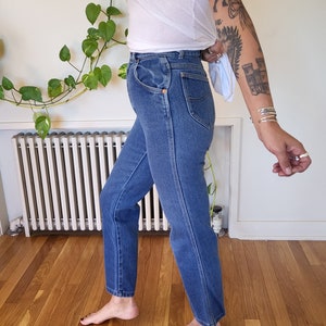 Vintage size 24 Lee tight stretch high waist skinny jeans / size 24 Lee jeans / tight Lee stretch riders size 24 / Lee skinny stretch jean image 5