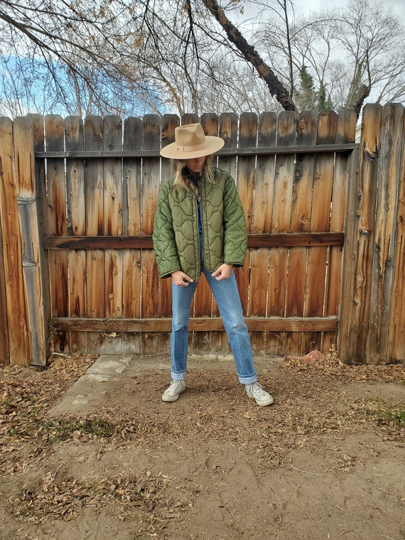 Vintage quilted army surplus liner jacket / Baseca