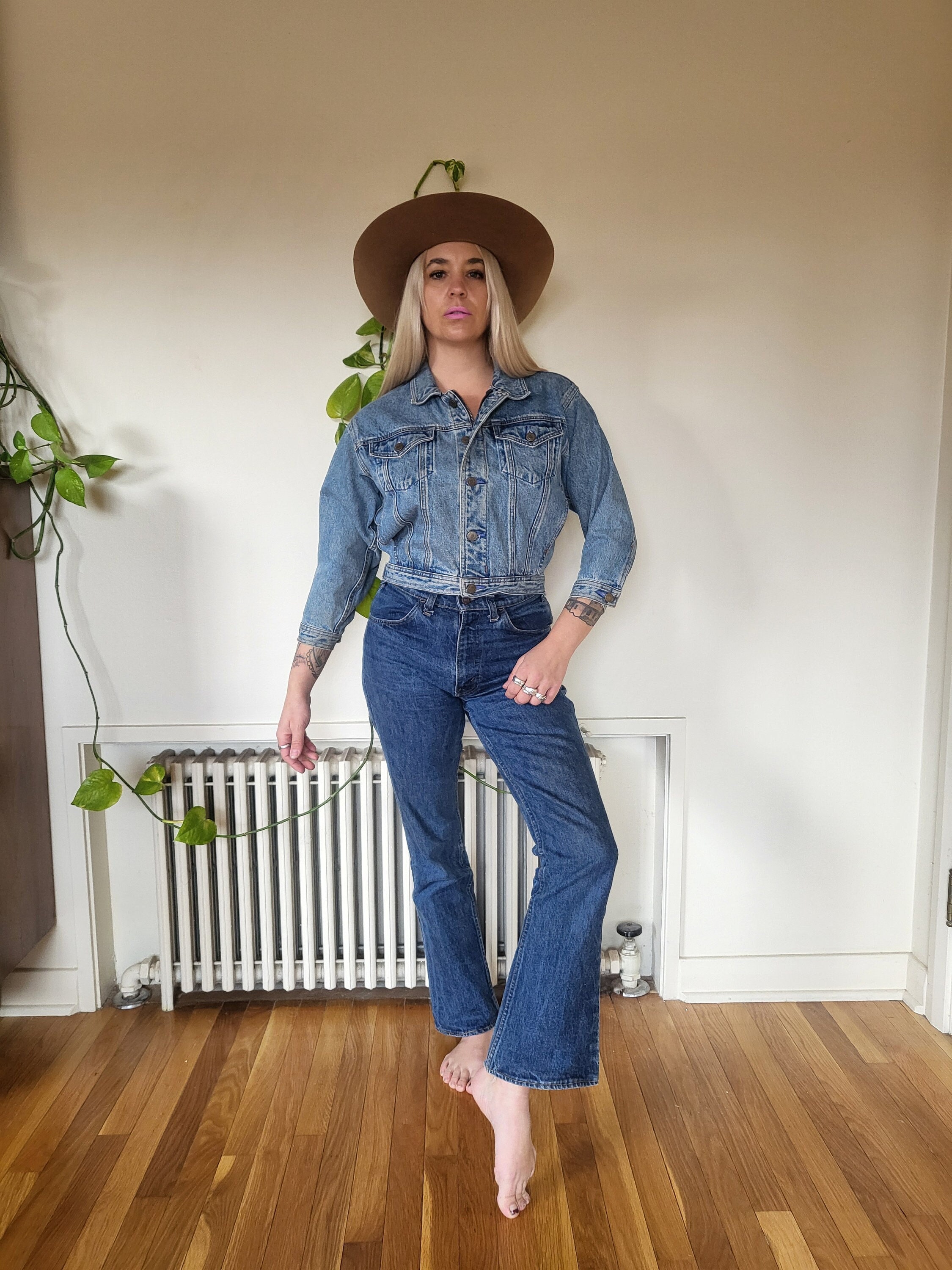 Vintage Gap Trucker Type II Like Denim Jacket Levis Big E Like