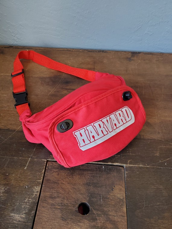 Vintage Harvard University fanny pack / rare 70s H