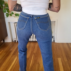 Vintage size 24 Lee tight stretch high waist skinny jeans / size 24 Lee jeans / tight Lee stretch riders size 24 / Lee skinny stretch jean image 7