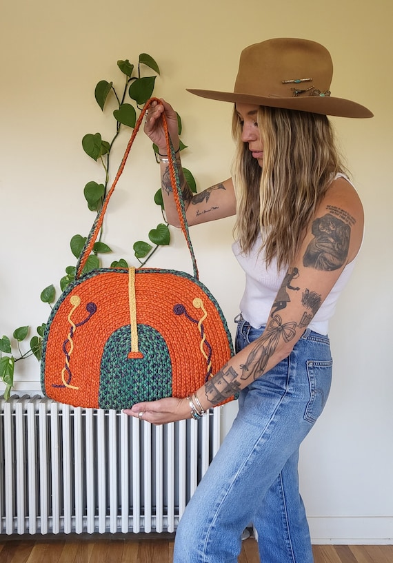 vintage market bag handmade Gem