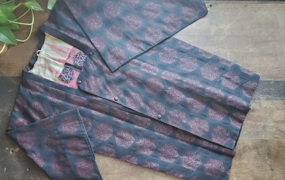 Japanese Vintage Kimono Haori Jacket Coat Silk Pin